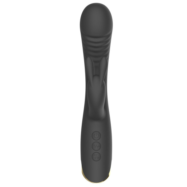 Vibromasseur triple stimulation très puissant noir USB 